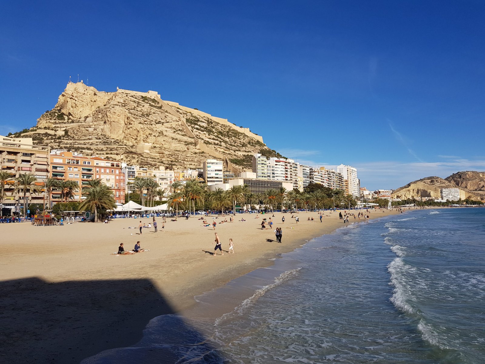 Plaża w Alicante w grudniu