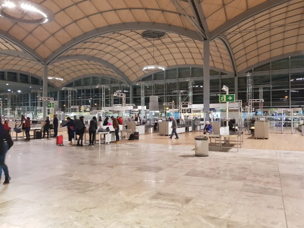 The inside of Alicante Airport