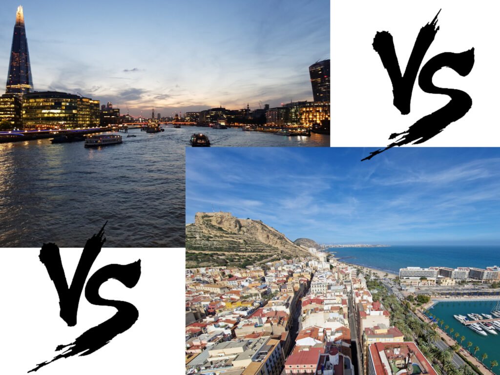 Mudarse a Alicante VS Londres. 17 Ventajas e inconvenientes