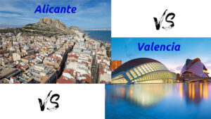 Alicante VS Valencia Kunstwerk