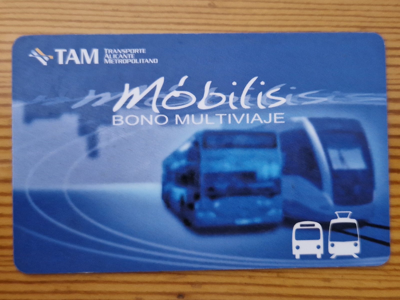 tram alicante travel card